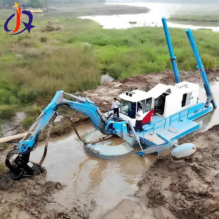የአምፊቢየስ ጥልቀት የሌለው ውሃ Dredger
